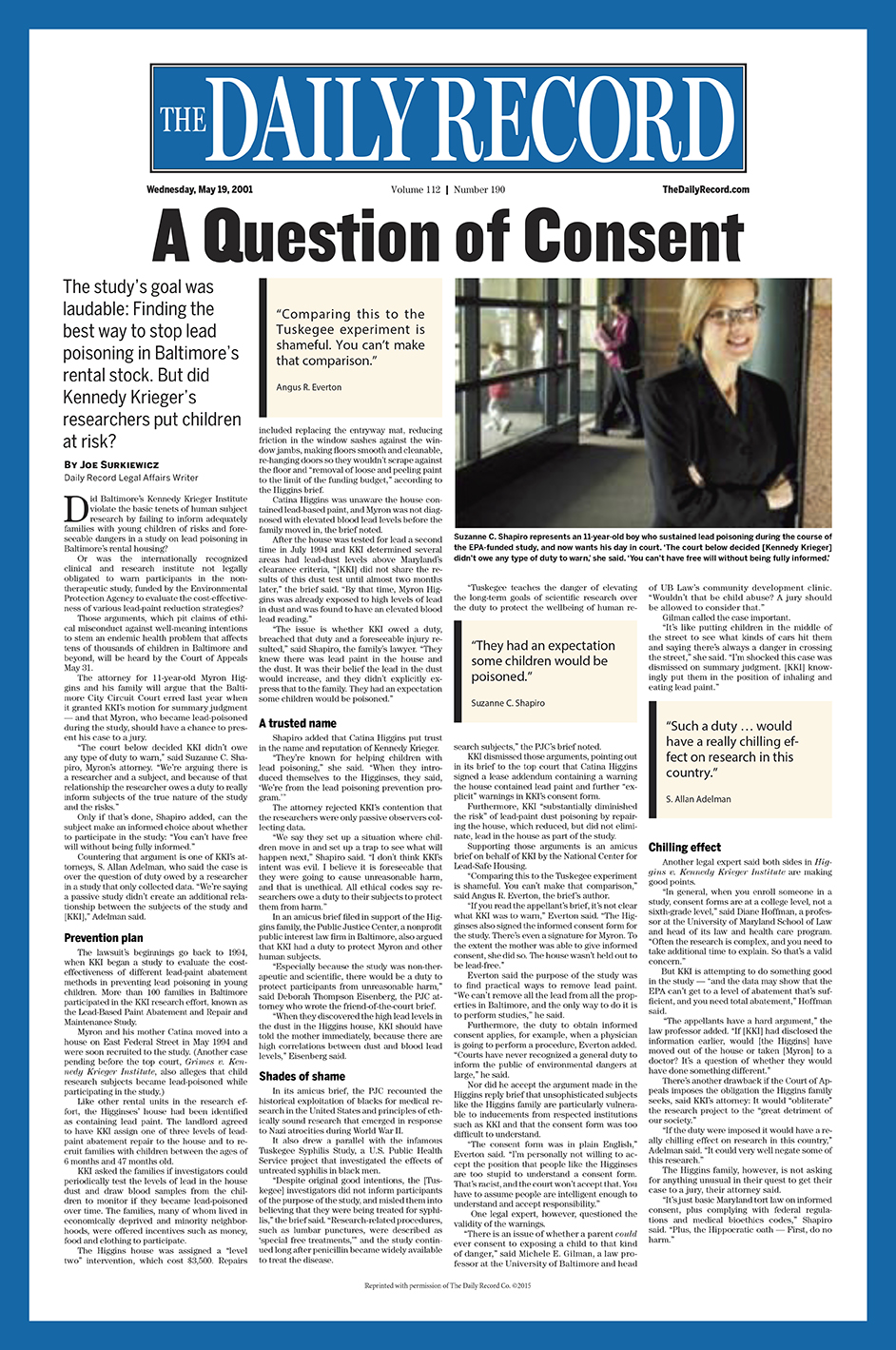 A question of consent
